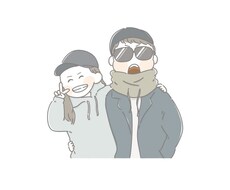 カップルイラスト描きます ゆるくて可愛い雰囲気で仕上げます