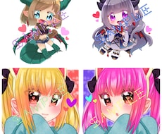 キラキラでかわいいイラストお描きします イメージ1