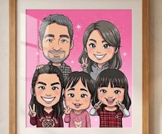 アニメ風の似顔絵をお描きします イメージ1
