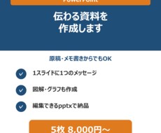 伝わるPowerPoint資料を作成します イメージ1