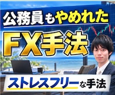 公務員も辞めれたＦＸ手法を教えます ゆったり、ストレスフリー運用。兼業可能な手法です。