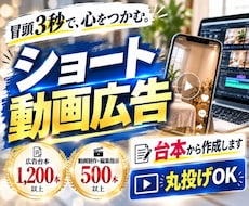 格安で見られる広告動画を台本から作ります イメージ1