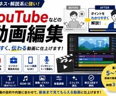 YouTubeなどの動画編集を高品質でお届けします イメージ1