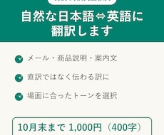 現役英語教員が自然な日本語⇔英語に翻訳します イメージ1