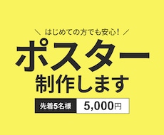 初めての依頼でも安心！印刷用ポスター制作します 情報を分かりやすく整理し、伝わるポスターを制作いたします。