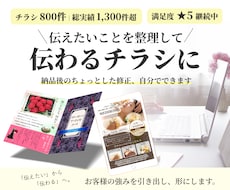 伝えたいことを整理して、伝わるチラシを作ります チラシ実績800件｜総実績1,300件超