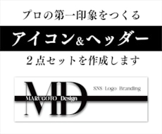 SNSアイコン＋ヘッダーをセットでデザインします イメージ1