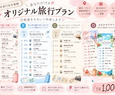 元大手旅行会社勤務が旅の行程表を作成します イメージ1