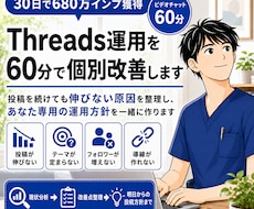 30日で680万インプ｜Threadsを改善します 伸びない原因を整理し、あなたのThreadsを改善します。
