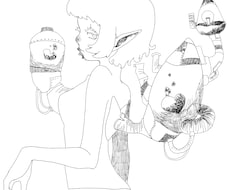 短期間で不思議な世界観のイラスト描きます イメージ1