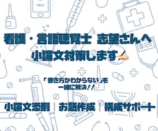 看護師・言語聴覚士志望！小論文の書き方&添削します イメージ1