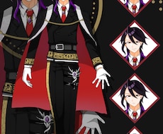 男性キャラクター【表情差分5種類】立ち絵販売します イメージ1
