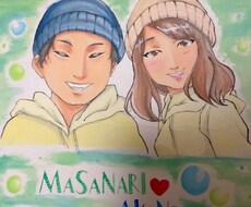 イラスト、似顔絵を色紙にてお届け致します！ます イメージ1