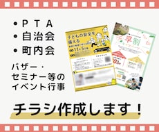イベントやセミナーなどのチラシを制作します イメージ1