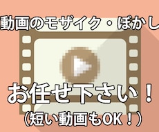 動画の面倒なモザイク処理を承ります イメージ1