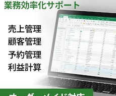 Excel資料をオーダーメイドで作成します 実務で使えるExcelを作成します