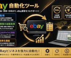 仕入先在庫を監視してebayの在庫数を管理します ebayで販売する商品情の報の取得や在庫管理ができるツール