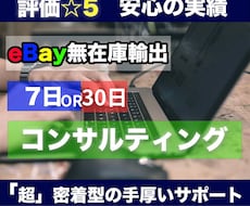 eBay輸出、密着コンサルします 経験に基づく実践的な指導であなたのeBay成長させます！