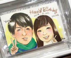 手描きで温かい似顔絵お描きします 《お家にいても思い出作りが出来ます！》