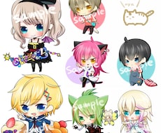 あなただけの チビキャラアイコン描きます ★アイコンにしやすい上半身のアップver.追加しました！★