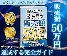 高校生でも3カ月で販売額50万達成する方法教えます 高校生の息子に稼がせたノウハウを約2万文字のPDFで公開!