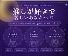 推しへの想い、占星術×数秘術で丁寧に鑑定します イメージ1