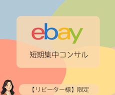 リピーター様専用≫eBay物販の集中コンサルします アカウント運用全般をトータルサポートする短期集中コンサルです