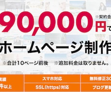 9万円で計10ページ前後のホームページを制作します イメージ1