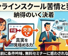 オンラインスクール選び、AI学習法の疑問に答えます そのオンラインスクール、契約しても大丈夫？事前にご相談下さい
