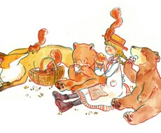 絵本風のあたたかいイラスト描きます ヘッダー用、DM用、ポスター用にやさしい絵を飾りませんか？