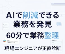 ChatGPT自動化で削減業務を見つけます イメージ1