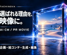 AIで商品・企業の魅力が伝わるCMを制作します イメージ1