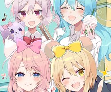 魅力的なポーズと表情で一枚絵を制作します