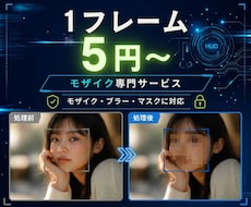 1フレームずつ丁寧にモザイクかけます イメージ1
