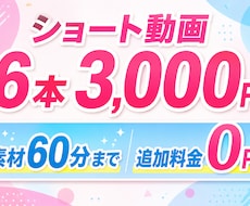 長尺動画伝わるSNSショート動画へ編集します イメージ1