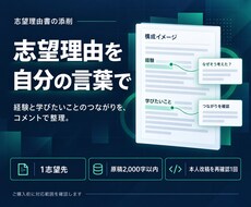 志望理由書の筋道を添削コメントで整えます イメージ1