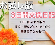 3日間交換日記✩.*˚1日1回やり取りします 長文でも短文でもOK!1日1回交換日記しましょう✩.*˚