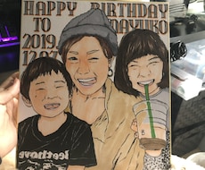 写真1枚からそっくりの似顔絵描きます イメージ1