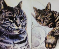 色鉛筆で動物画、人物も描きます イメージ1