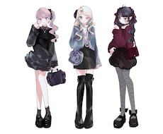 オシャレでキュートな女の子を描きます イメージ1