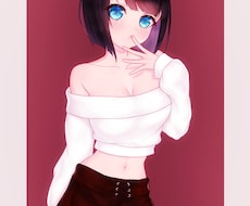 SNS等アイコンやヘッダーの女の子の絵お描きします イメージ1