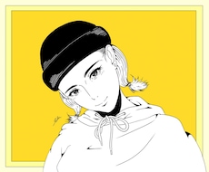 シンプルでお洒落な線画の似顔絵イラストを描きます 漫画テイストの線画で似顔絵のイラスト作成を致します！
