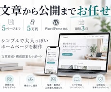 忙しい方のホームページをまるごと制作します イメージ1