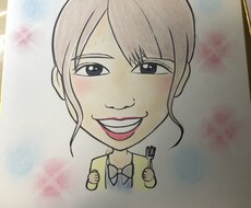 色紙に似顔絵を描きます イメージ1