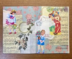 レトロ系統のコラージュ作品を作成します イメージ1