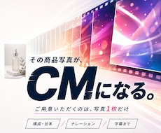 モニター価格！商品動画・SNS向けCMを制作します イメージ1