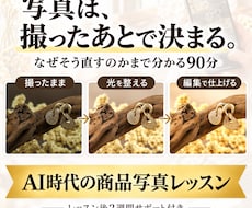 スマホ商品撮影と基本編集を90分で教えます 撮影から編集まで90分＋2週間サポート付き