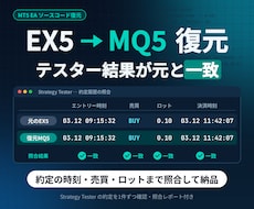 EX5をテスター一致のMQ5に復元します イメージ1