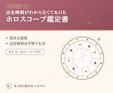 星座と今後1年の流れを鑑定書にまとめます イメージ1