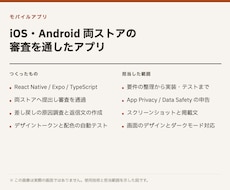 iOS・Android両対応のアプリを作ります イメージ1